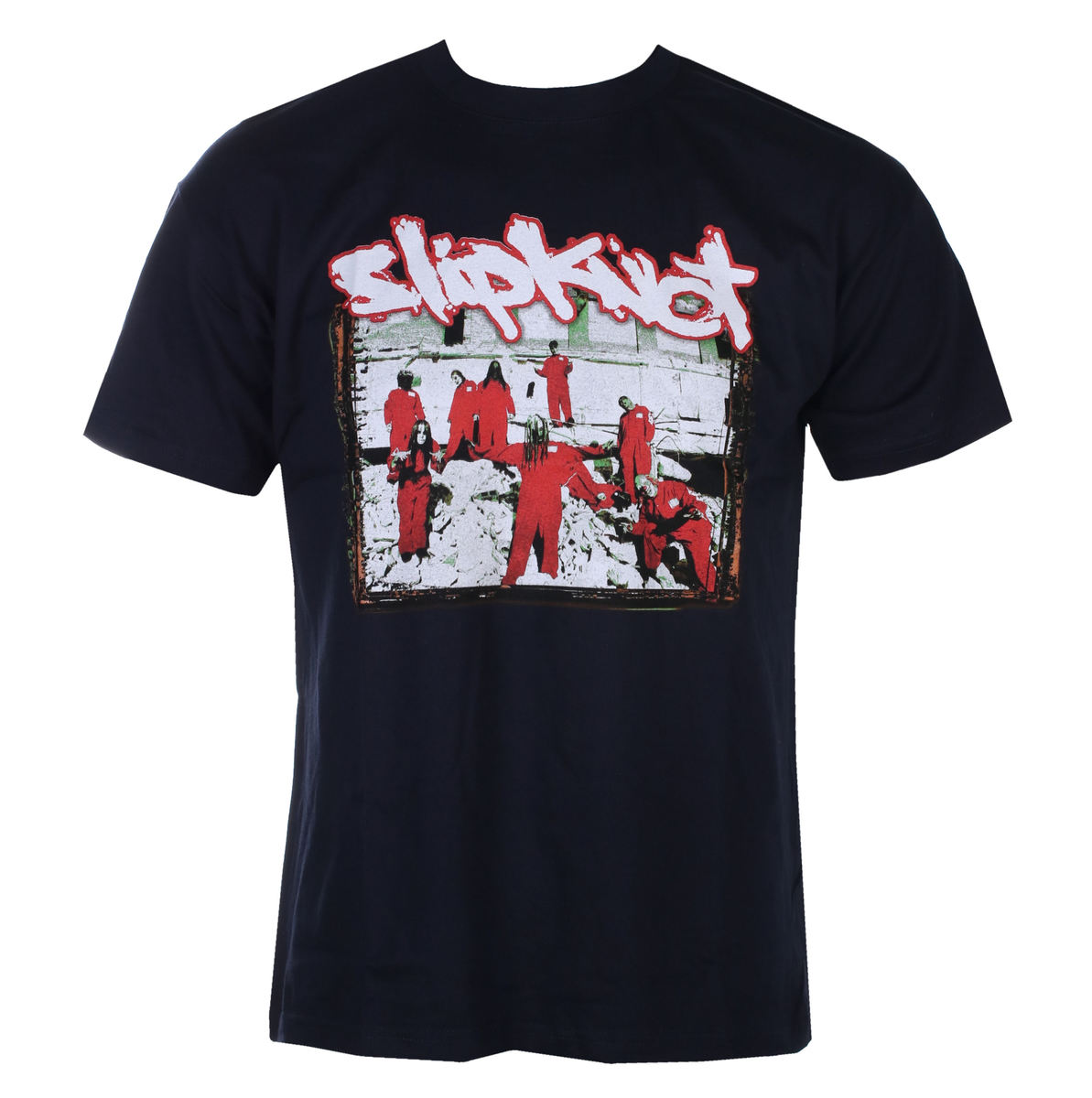 Ανδρικό μπλουζάκι Slipknot - 20th Anni - Red Jump Suits - NAVY - ROCK OFF S